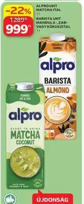 Auchan Alpro UHT Matcha Ital ajánlat