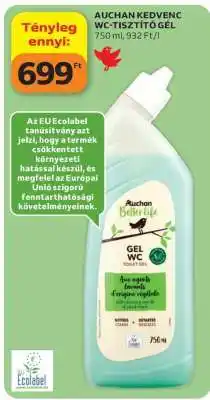 Auchan AUCHAN KEDVENC WC-TISZTÍTÓ GÉL ajánlat