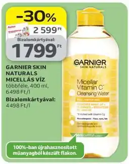 Auchan Garnier Skin Naturals micellás víz ajánlat