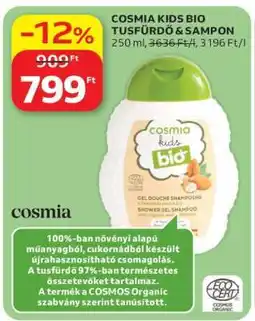 Auchan COSMIA KIDS BIO TUSFÜRDŐ & SAMPON ajánlat