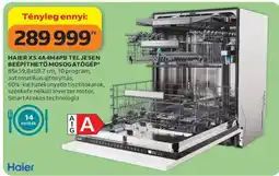 Auchan HAIER XS 4A4M4PB TELJESEN BEÉPÍTHETŐ MOSOGATÓGÉP ajánlat