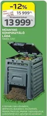 Auchan MŰANYAG KOMPOSZTÁLÓ LÁDA ajánlat
