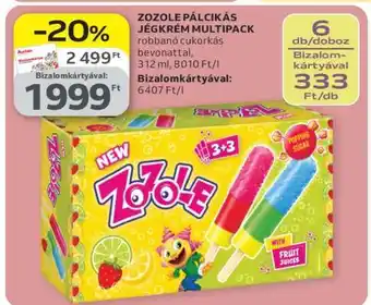 ZOZOLE PÁLCIKÁS JÉGKRÉM MULTIPACK