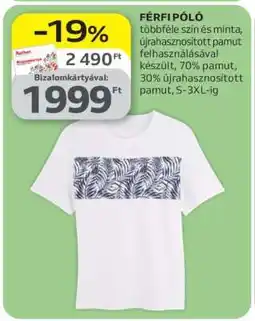 Auchan Férfi póló ajánlat