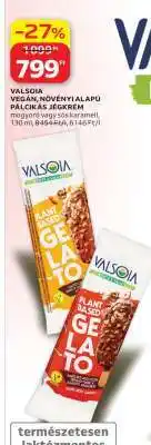 Auchan VALSOIA VEGÁN, NÖVÉNYI ALAPÚ PÁLCIKÁS JÉGKRÉM ajánlat