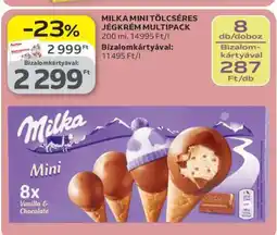 Auchan MILKA MINI TÖLCSÉRES JÉGKRÉM MULTIPACK ajánlat