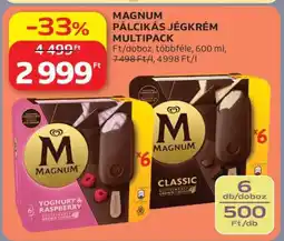 Auchan Magnum Pálcikás Jégkrém Multipack ajánlat