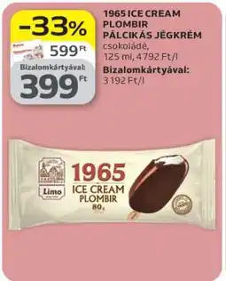 Auchan 1965 ICE CREAM PLOMBIR PÁLCIKÁS JÉGKRÉM ajánlat
