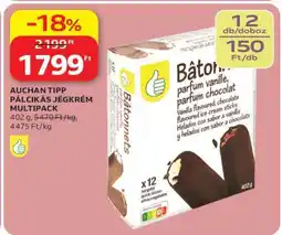 Auchan Auchan Tipp Pálcikás Jégkrém Multipack ajánlat