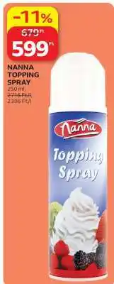 Auchan Nanna Topping Spray ajánlat
