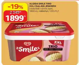 Auchan ALGIDA SMILE TRIO XXL Családi Jégkrém ajánlat
