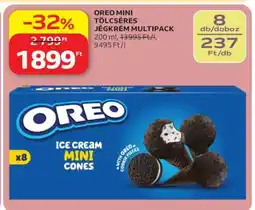 Auchan OREO MINI TÖLCSÉRES JÉGKRÉM MULTIPACK ajánlat