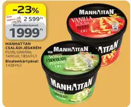 Auchan Manhattan Családi Jégkrém ajánlat