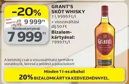 Auchan GRANT'S Skót whisky ajánlat