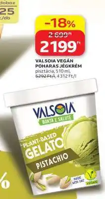 Auchan VALSOIA VEGÁN POHARAS JÉGKRÉM ajánlat