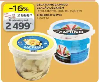 Auchan Gelatiamo Capricci Családi Jégkrém ajánlat