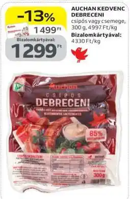 Auchan AUCHAN KEDVENC DEBRECENI ajánlat