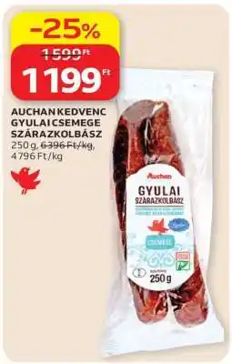 Auchan AUCHAN KEDVENC GYULAI CSEMEGE SZÁRAZKOLBÁSZ ajánlat