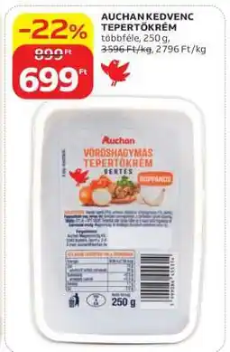 Auchan AUCHAN KEDVENC TEPERTŐKRÉM ajánlat