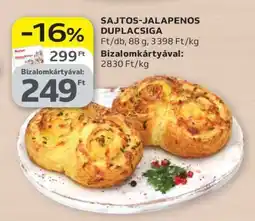 Auchan Sajtos jalapenós duplacsiga ajánlat