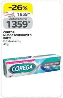 Auchan COREGA Műfogsorrögzítő Krém ajánlat