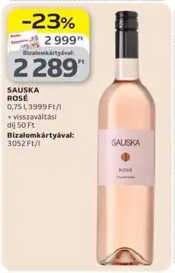 Auchan Sauska Rosé ajánlat