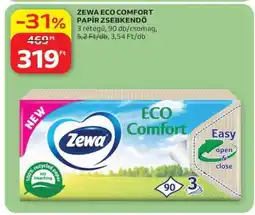 Auchan ZEWA ECO COMFORT PAPÍR ZSEBKENDŐ ajánlat