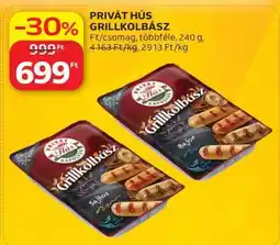 Auchan PRIVÁT HÚS GRILLKOLBÁSZ ajánlat
