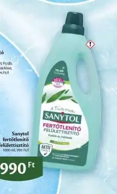 EcoFamily Sanytol fertőtlenítő felülettisztító ajánlat