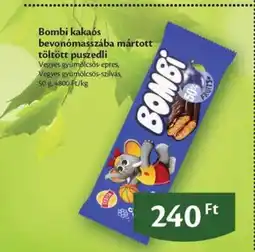 EcoFamily Bombi kakaós bevonómasszába mártott töltött puszedli ajánlat