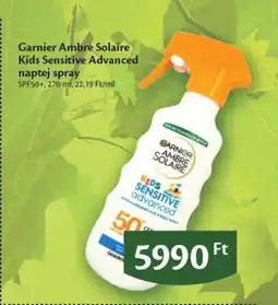 EcoFamily Garnier Ambre Solaire Kids Sensitive Advanced naptej spray ajánlat