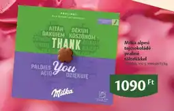 EcoFamily Milka alpesi tejcsokoládé praliné töltelékkel ajánlat