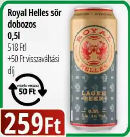 Real Royal Helles sör dobozos ajánlat