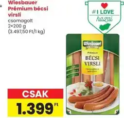 Spar Market Wiesbauer Prémium bécsi virsli ajánlat