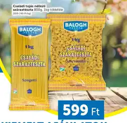 PRIVÁT Családi tojás nélküli száraztészta ajánlat