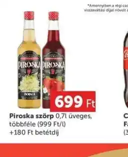 PRIVÁT Piroska szörp ajánlat