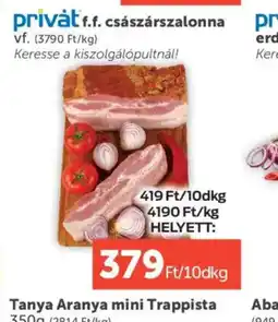 PRIVÁT privát császárszalonna ajánlat