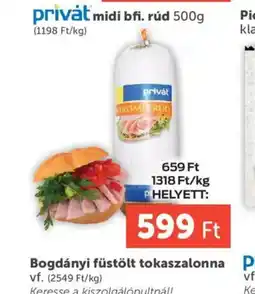 PRIVÁT Privát Bogdányi füstölt tokaszalonna ajánlat