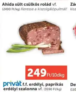 PRIVÁT Ahida sült csülkös rolád ajánlat