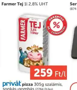 PRIVÁT FARMER Tej ajánlat