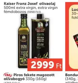 PRIVÁT Kaiser Franz Josef olívaolaj ajánlat
