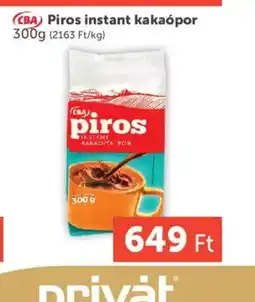 PRIVÁT CBA Piros instant kakapor ajánlat