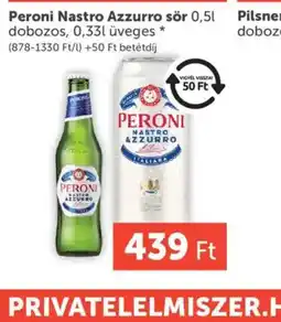PRIVÁT Peroni Nastro Azzurro sör ajánlat