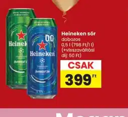 Spar Heineken sör ajánlat