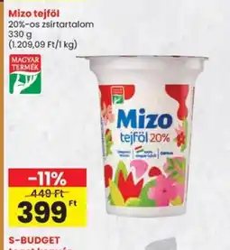 Spar Mizo tejföl ajánlat