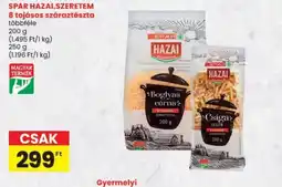 Spar SPAR HAZAI.SZERETEM 8 tojásos száraztészta ajánlat