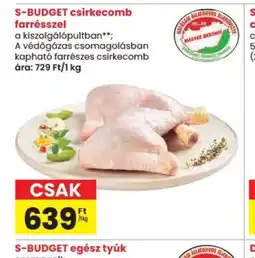 Spar S-BUDGET csirkecomb farrésszel ajánlat