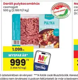 Spar GALLICO Darált pulyacombhús ajánlat