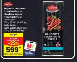 Spar Regnum hámozott frankfurti virsli ajánlat