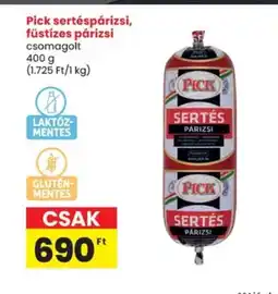 Spar PICK sertéspárizsi ajánlat